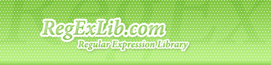 RegEx Lib RegEx Lib